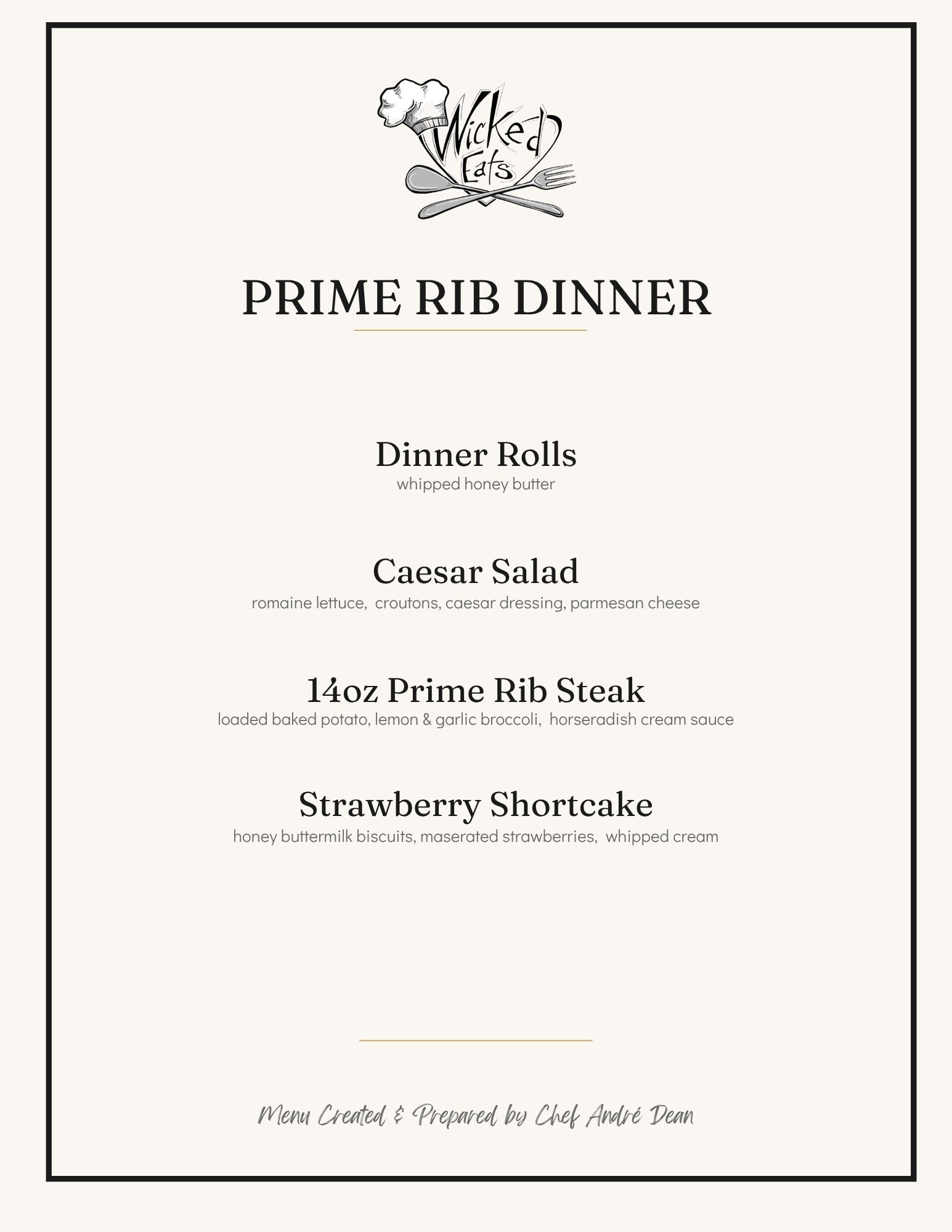 Thursday Night Prime Rib Dinner